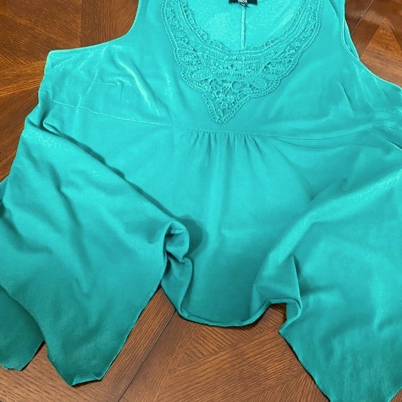 SALE: ELLOS Dark Green Tank Top  22/24 - Picture 3 of 6